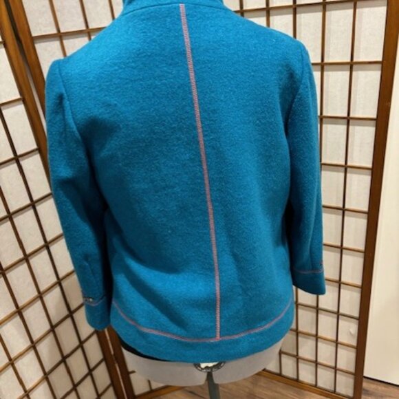 Elegant Turquoise Jacket - Picture 4 of 9